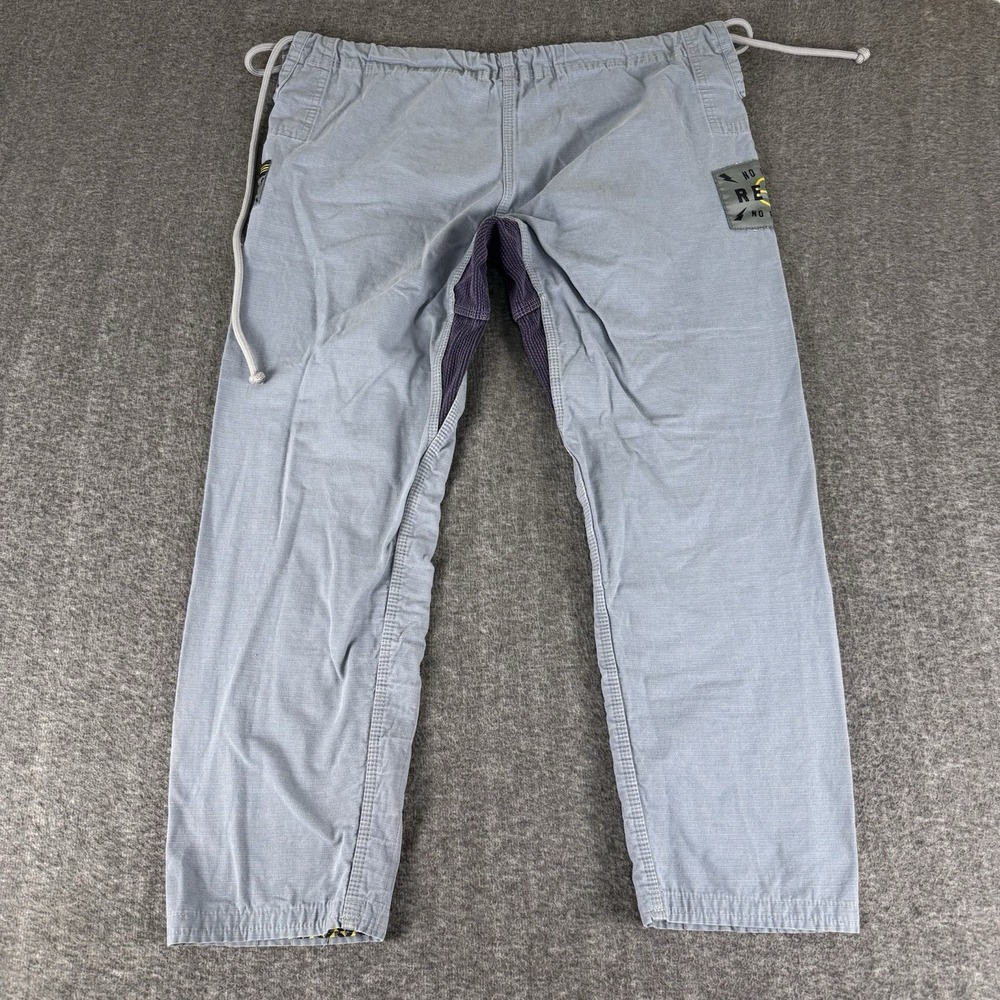 A2L BJJ Gi Pants Gray Jiu Jitsu Youth Sz L (See Measurements)